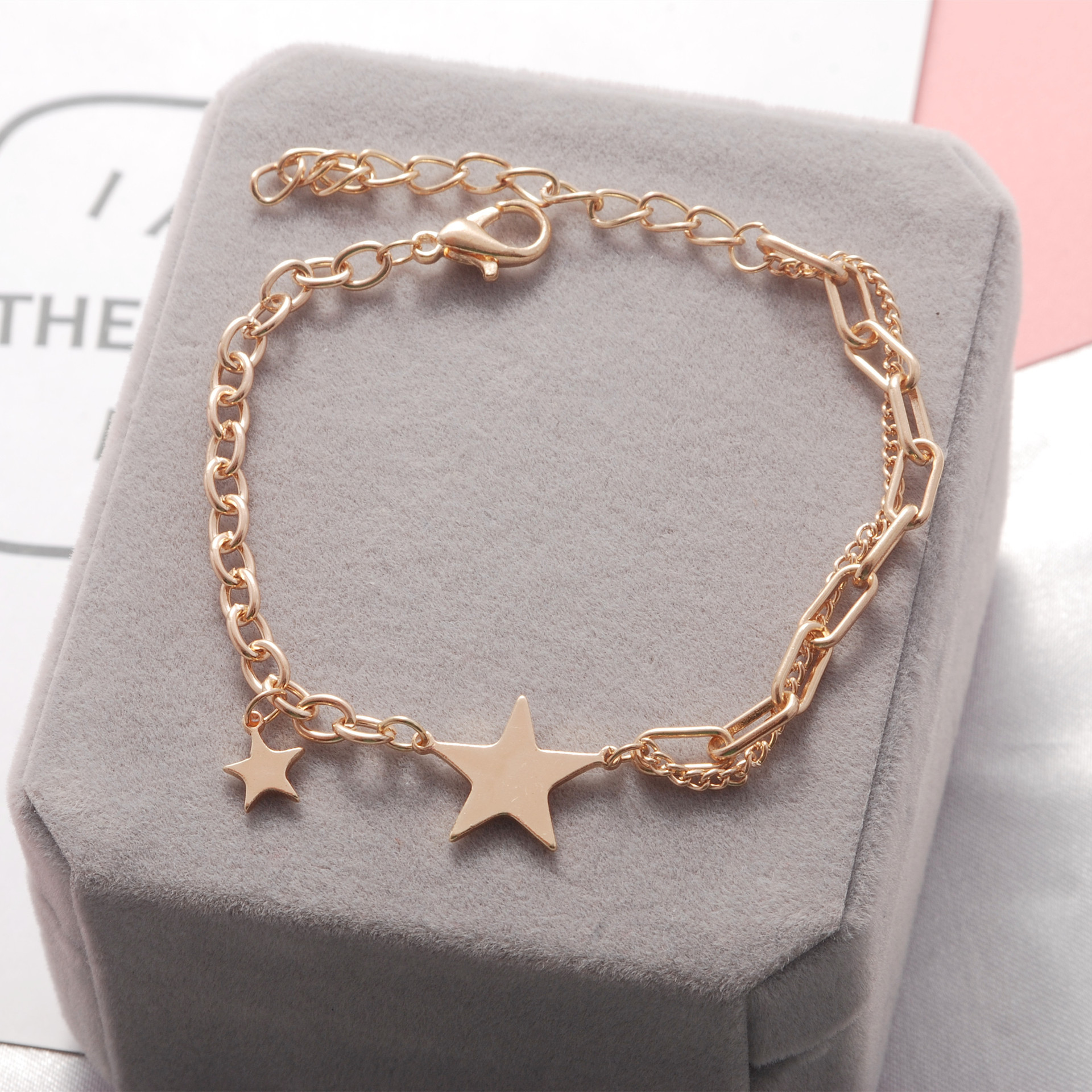 2021韩日新款星星手链ins风女士款简约百搭手环一件代发饰品厂家