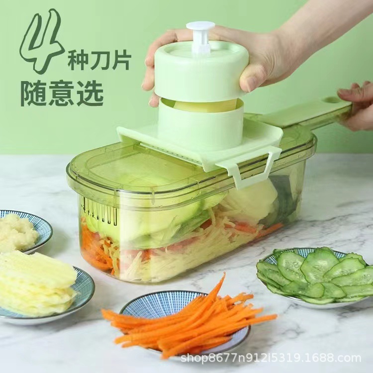 cross-border four-in-one vegetable cutting tool grater potato shredded slice artifact household multi-function vegetable cutter