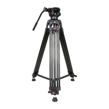 沣标VSA18摄像相机三脚架1.8m适用佳能索尼支架录像液压阻尼云台