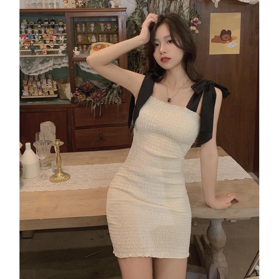 新上2021夏季新款白色紧身修身包臀吊带连衣裙短款小个子裙子夏女