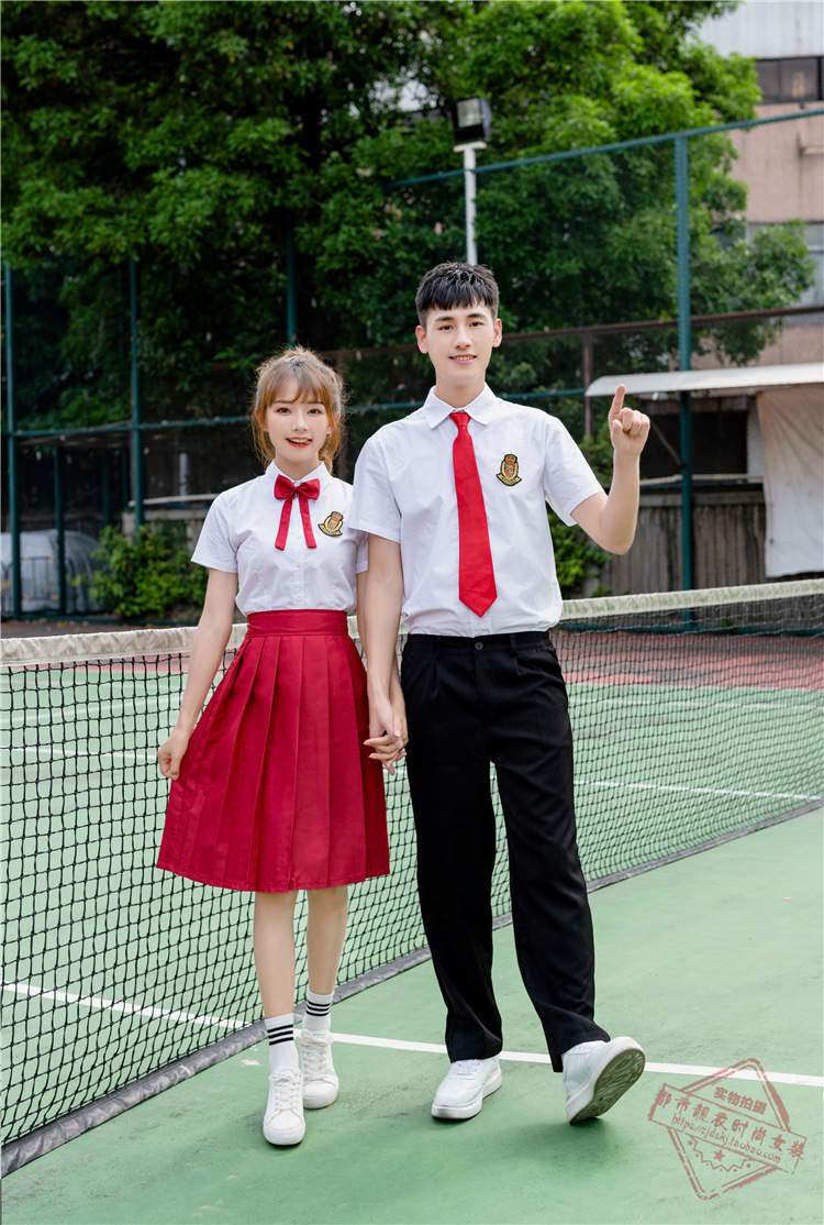 初中高中生歌咏比赛演出服中学生毕业照服装学院风大合唱班服套装