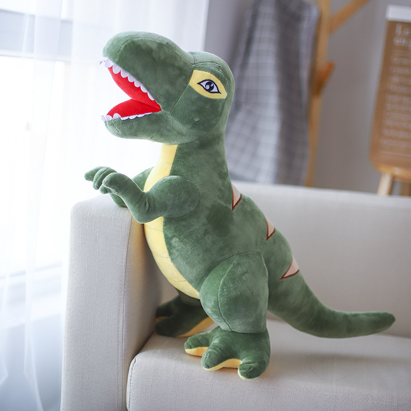 Factory Wholesale Tyrannosaurus Rex Doll Dinosaur Plush Toy Sleeping Ragdoll Doll Children's Toy Holiday Gift