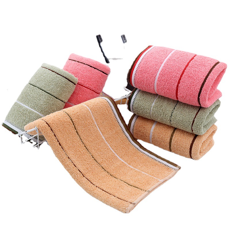 Foreign Trade Export Cotton Weak Twist Facecloth Adult Home Use Dark Gifts for Men and Women Soft Absorbent Stall Towel