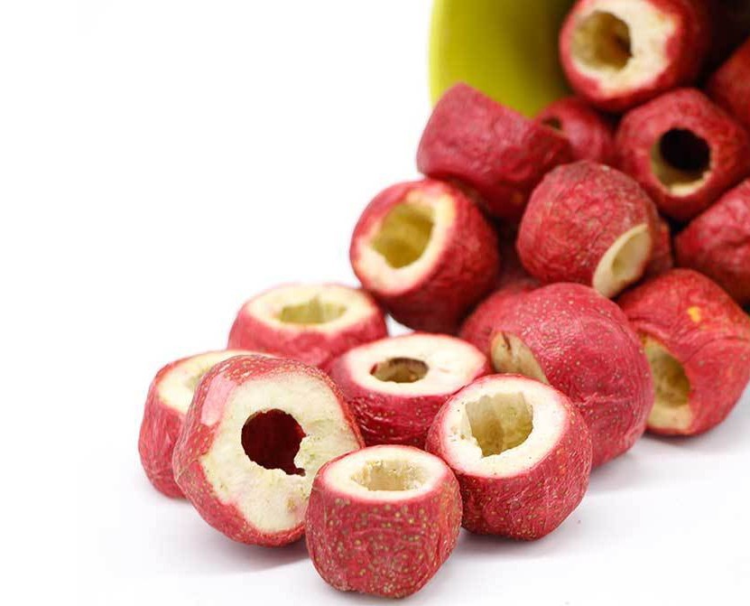 冻干山楂脆整颗空心无核山楂干泡水茶网红奶球山楂烘焙材料无加糖