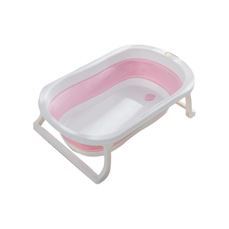 Temperature-Sensitive Baby Bathtub Folding Newborn Home Large Baby Sitting Lying Newborn Children's Product Bathtub