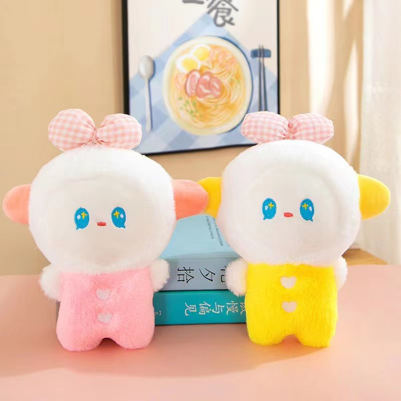 Cute Lamb Doll Plush Toys Children's Ragdoll Pillow Prize Claw Doll Eight-Inch Wedding Tossing Little Doll