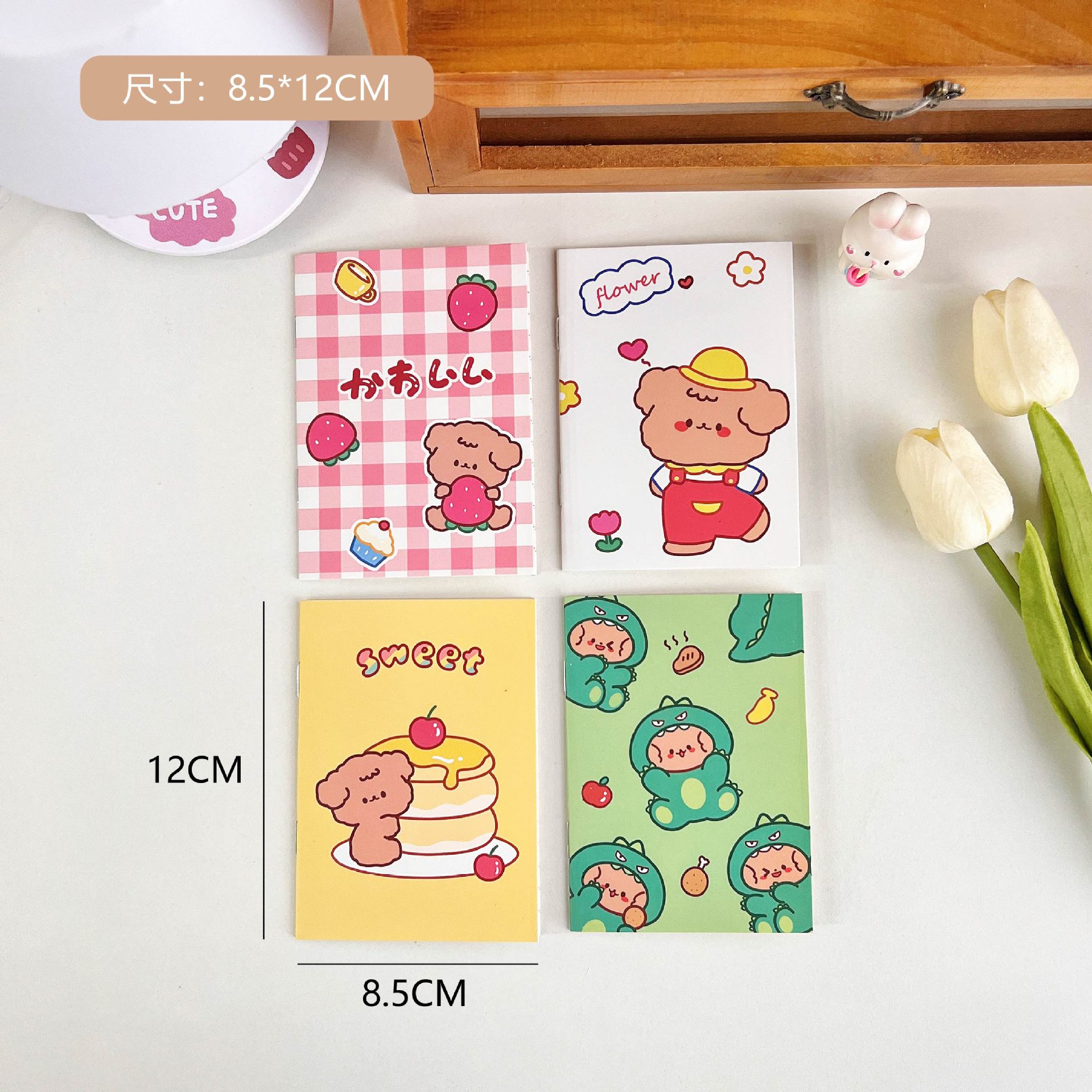 Korean Cute Fresh Notebook Ins Mini Girl Cartoon Notepad Kindergarten Small Gift Student Prize