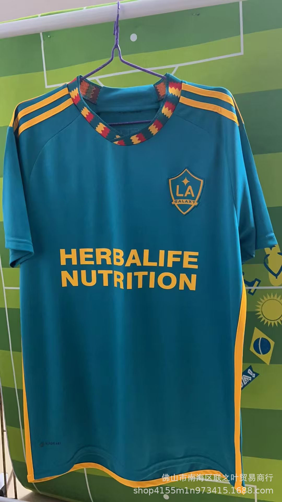 新款23/24美职联mls洛杉矶银河球衣小豌豆14号埃尔南德斯足球服