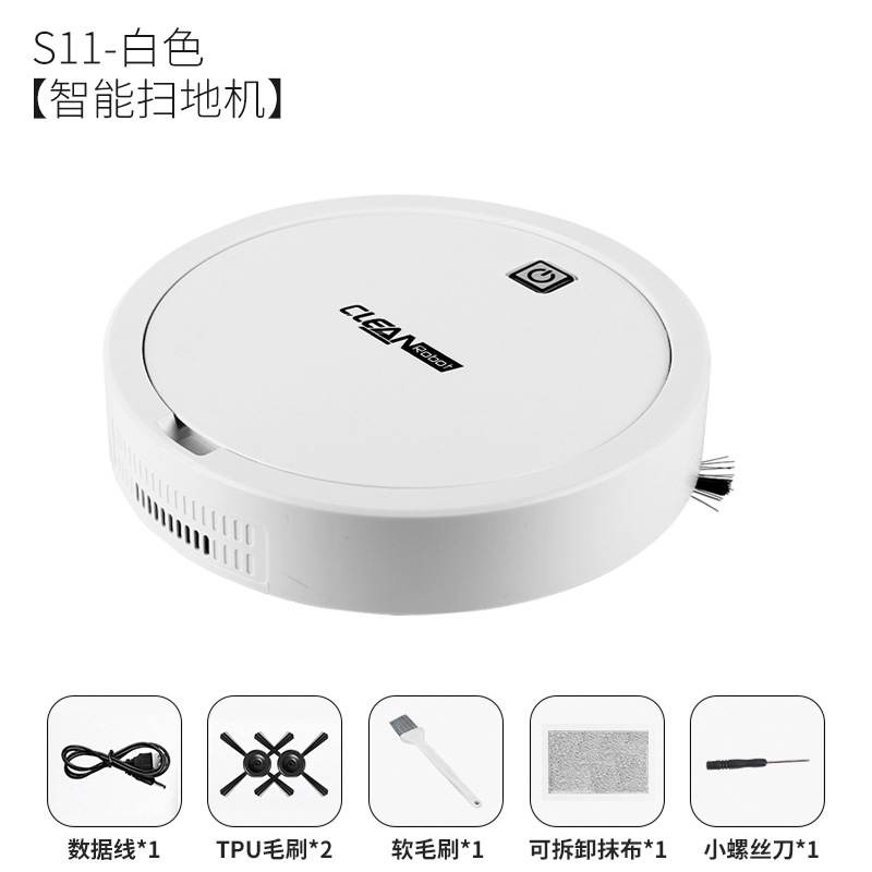 Sweeping Robot Intelligent Cleaning Machine Automatic Lazy Household Mopping Machine USB Rechargeable Vacuum Cleaner Cross-Border