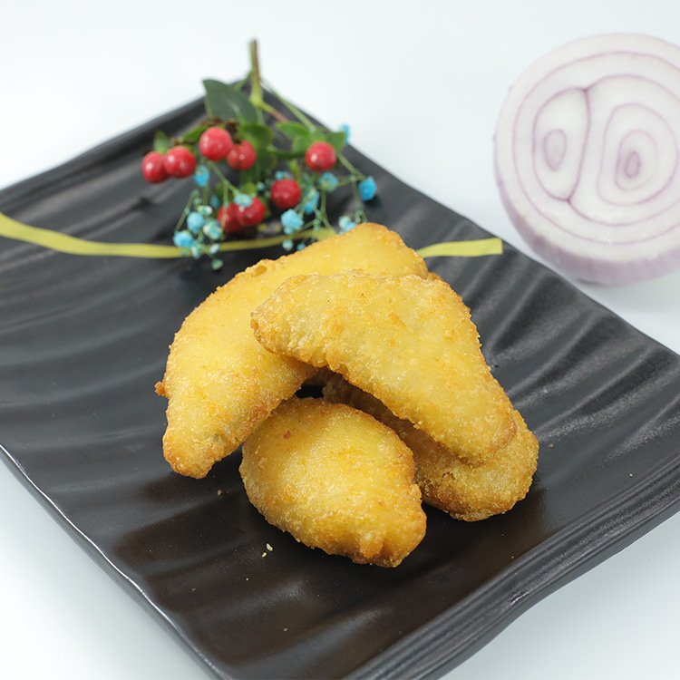 日式天妇罗鱼块 裹粉炸鱼块 油炸小吃鱼块半成品