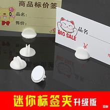 塑料标签夹pop货架促销微型卡片夹商品价签夹迷你促销牌夹子