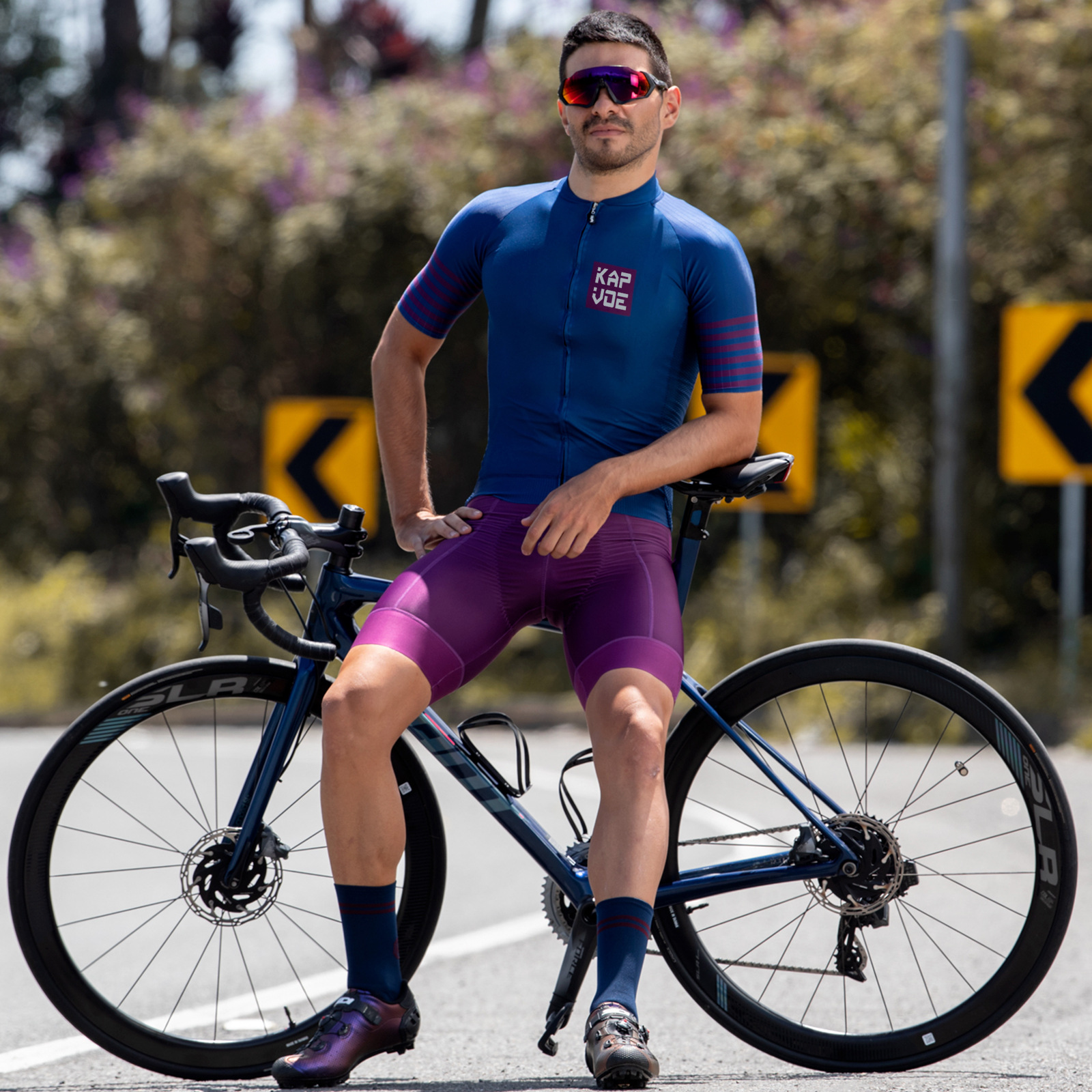 自行车服装山地车夏季骑行服套装男款夏天短袖运动套装透气骑行衫