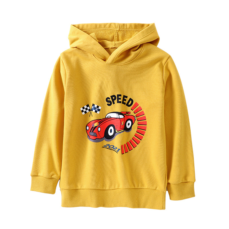 Children's Sweater Autumn and Winter New Hooded Baby's Top Bottoming Shirt Long-Sleeved T-shirt Boy's Hoody Spot Manufacturer