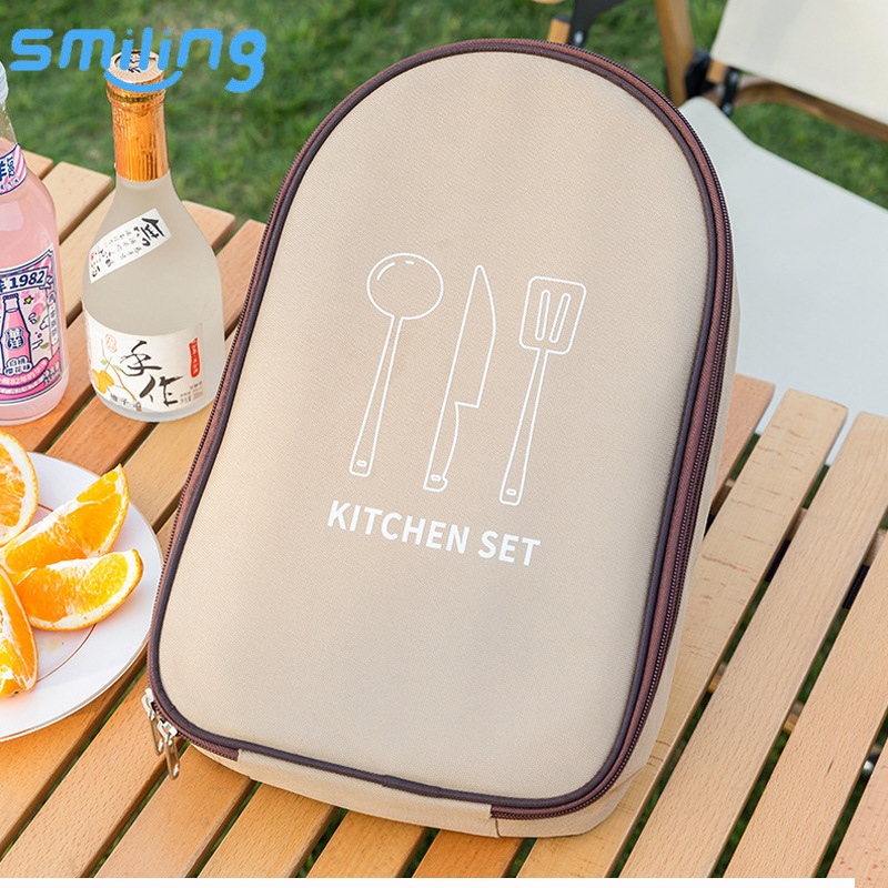 跨境热销自驾游露营烧烤刀具套装包户外野餐刀具收纳包便携餐具包