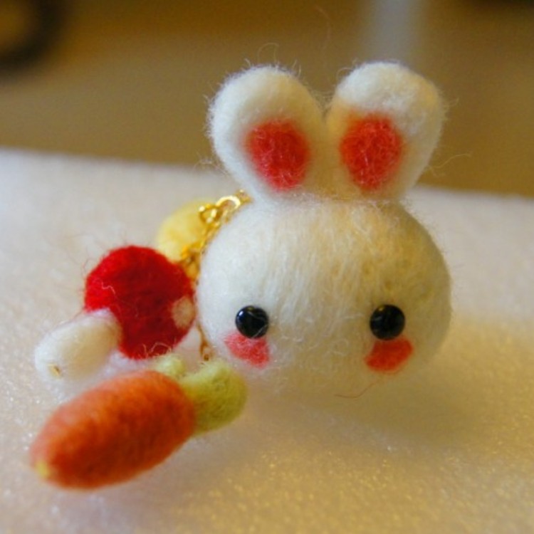 羊毛毡动物戳戳乐 新西兰羊毛 羊毛毡动物摆件