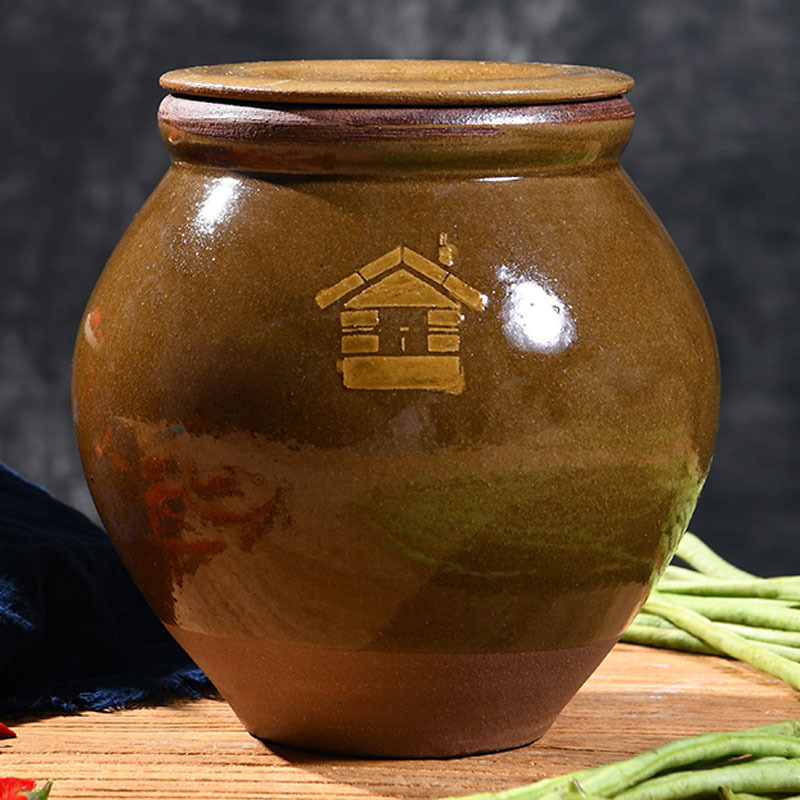 四川土陶猪油罐调味罐陶瓷密封罐厨房油壶家用加厚油缸老式