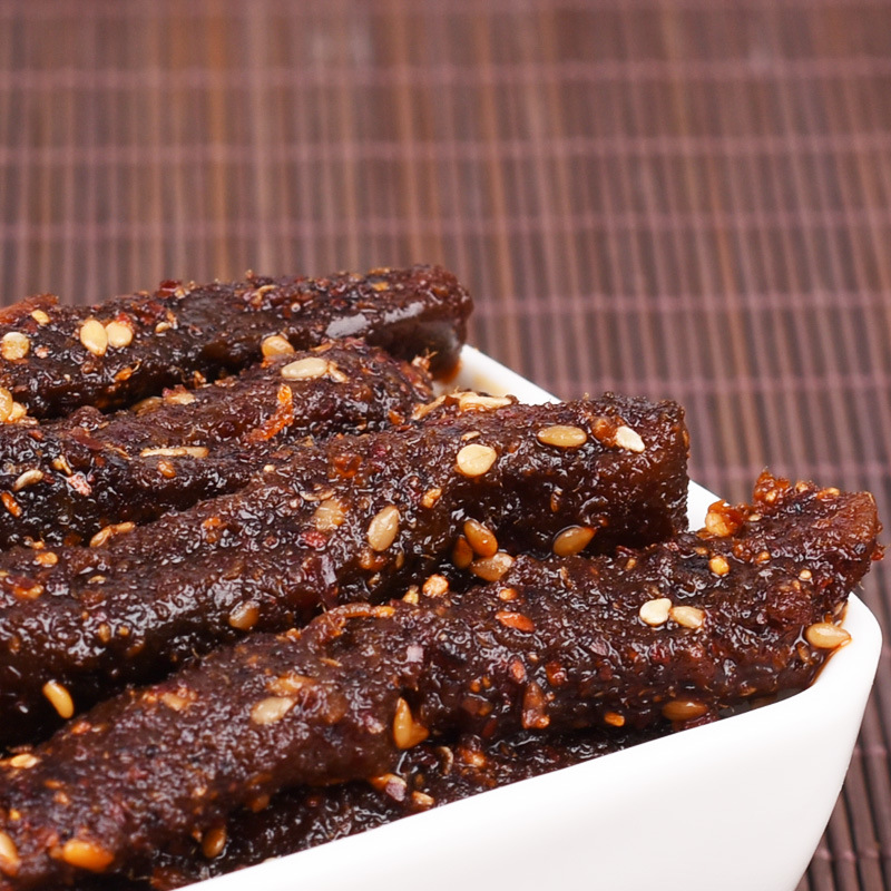 川汉子麻辣牛肉干105g×5袋装 四川达州特产泡椒味牛肉条零食包邮