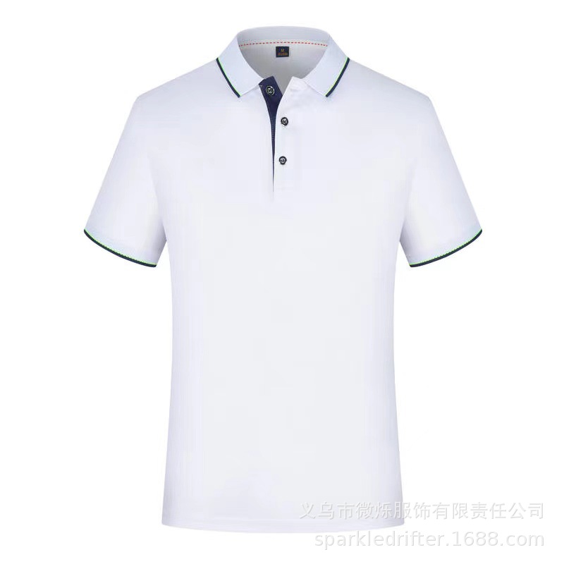 Enterprise Group Clothes Lapel Business Quick-Drying Short-Sleeved T-shirt Polo Shirt Custom Printed Logo Advertising Shirt Activity DIY