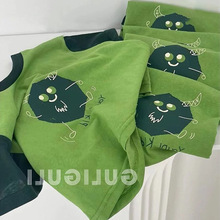 男童2024夏季新款儿童纯棉短袖t恤洋气韩版中小童印花儿童上衣潮