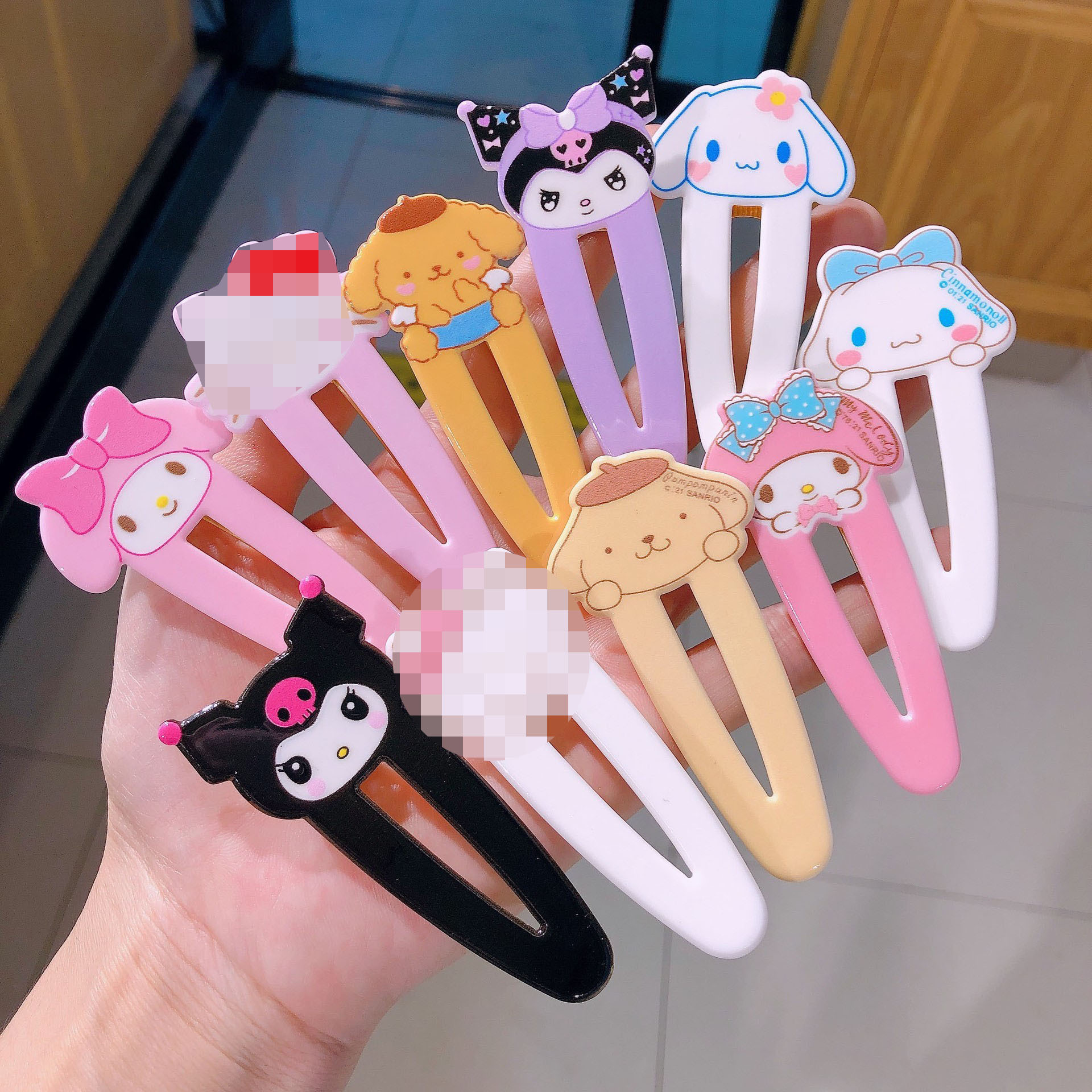 Japanese Cartoon Cinnamoroll Babycinnamoroll Duckbill Clip Cute Wild Girls Xiaohongshu Students Bang Side Clip Hair Clip Headdress