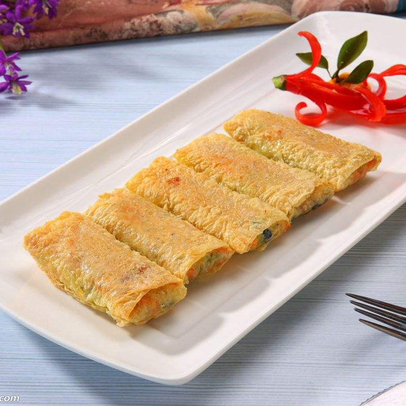 加藤利鸡丝腐皮卷广式早茶点心半成品茶楼速冻食材整箱批发早餐