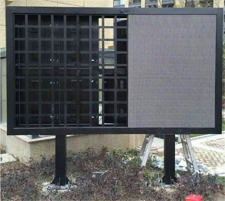 led电子显示屏框架户外室内单色全彩防水立柱简易磁吸车载屏箱体