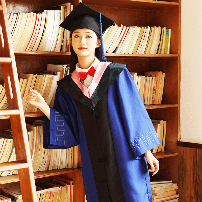 学位学士服硕士博士导师毕业礼服袍男女大学生学院风医科工科文科