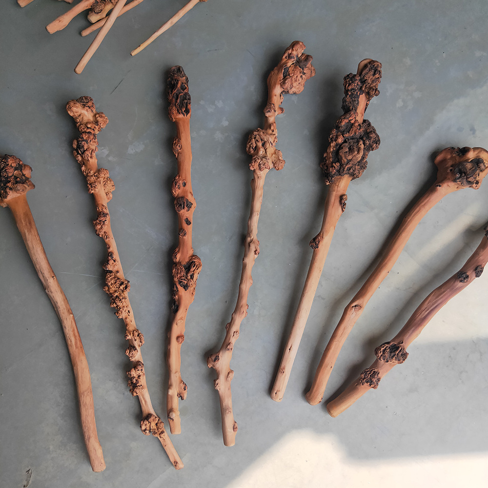 黑果木树瘤拐杖云南敲背棒树瘤把玩疙瘩手把老式复古影视城道具