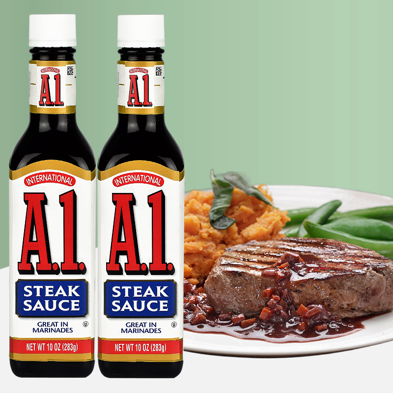 美国原装进口卡夫亨氏a1牛排调味酱283g西餐牛排棕酱烧烤酱汁