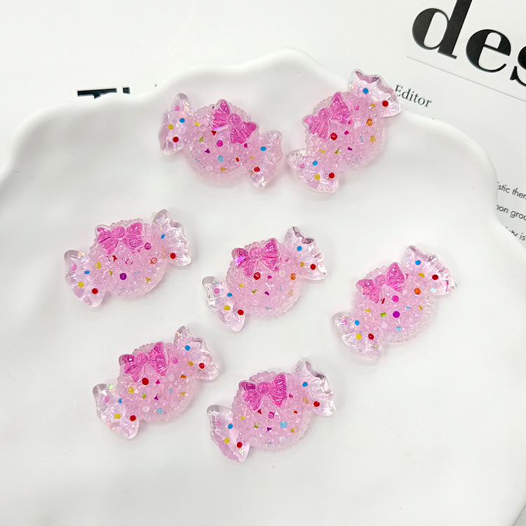 高透砂糖兔子草莓甜筒装饰配件ab胶diy饰品配件鞋花发饰配饰批发