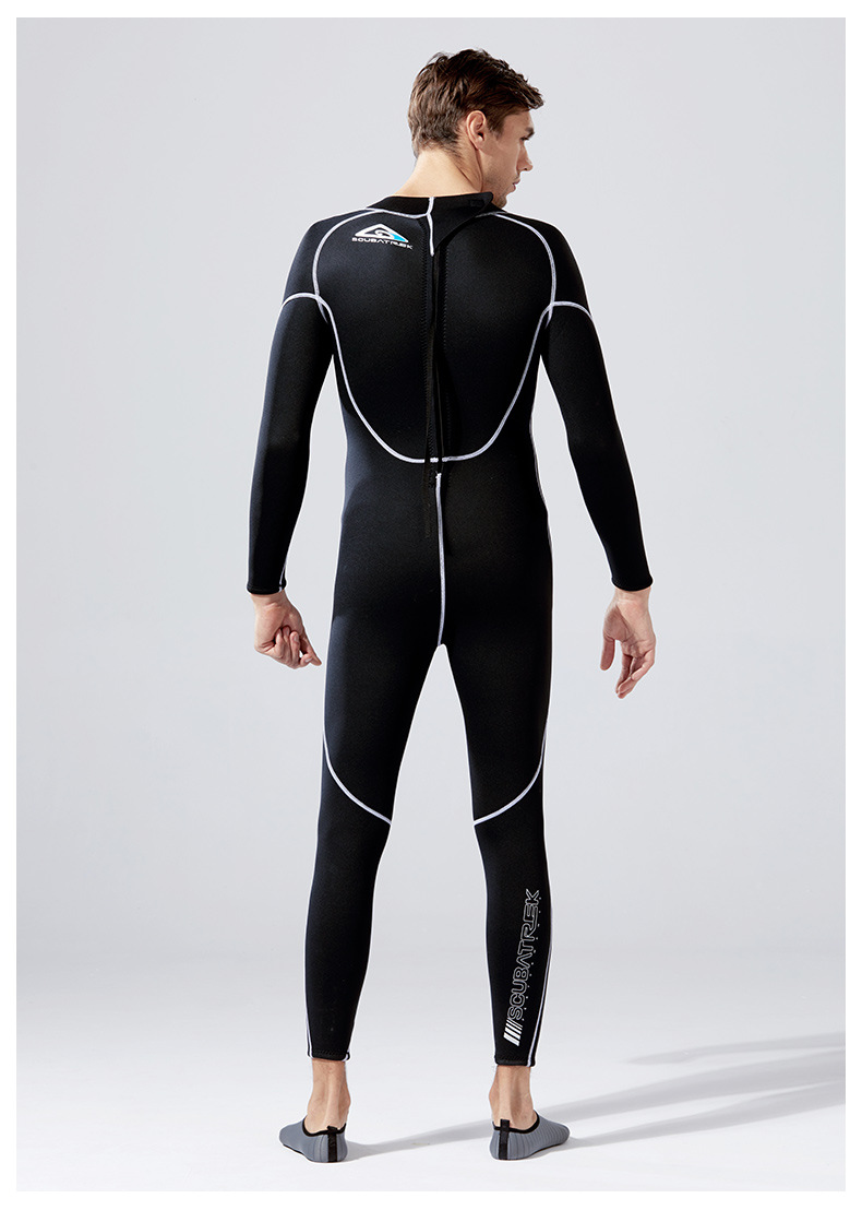 防晒潜水服男保暖湿式泳衣男连体深潜防寒连体服冲浪衣自由潜湿衣