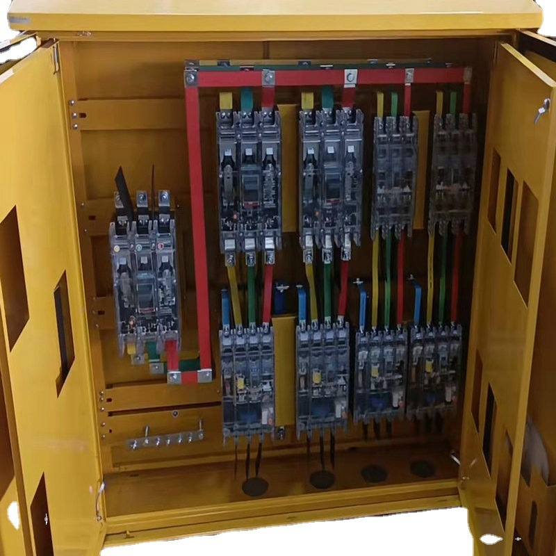 建筑工地临时用电二级配电箱分电箱带脚架镀锡铜排链接可视化开关