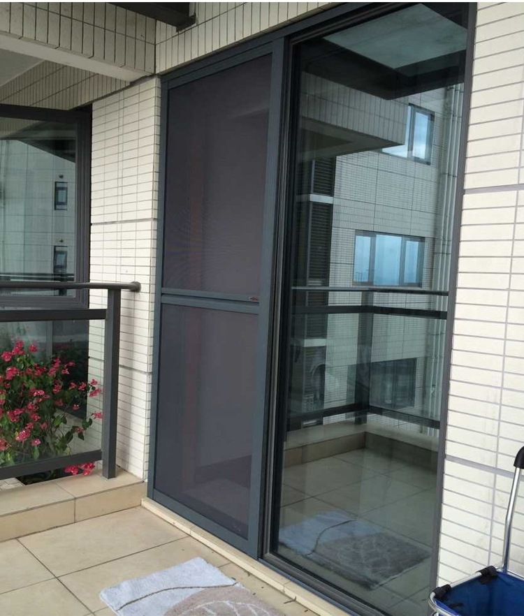 深圳批发纱门金刚网平移纱窗门隐形防蚊防鼠纱窗推拉式阳台纱门