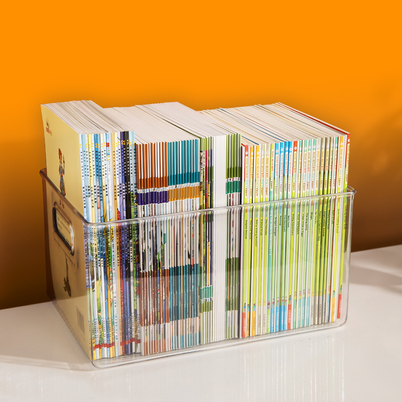 装书收纳箱学生课桌收纳盒桌面书本收纳神器放绘本牛津树儿童书箱