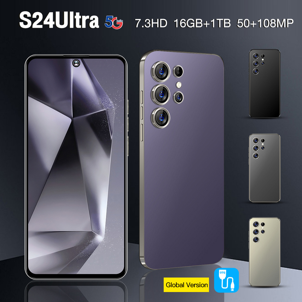 速卖通新款 S24Ultra 2+16 跨境智能手机 高清屏海外代发