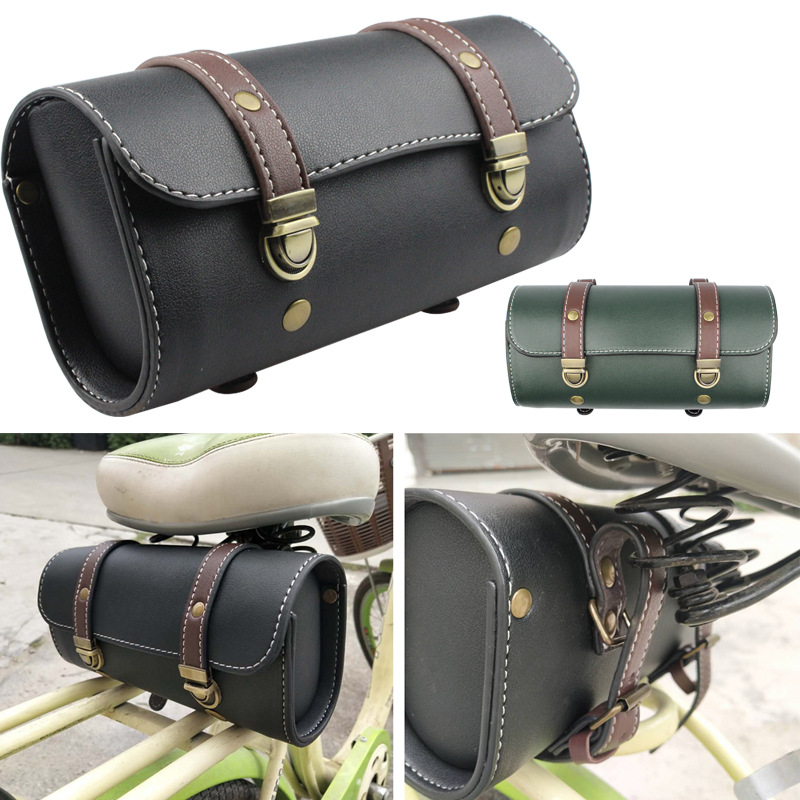 复古多功能摩托车包自行车包车头包电动滑板车包机车鞍座包挂包