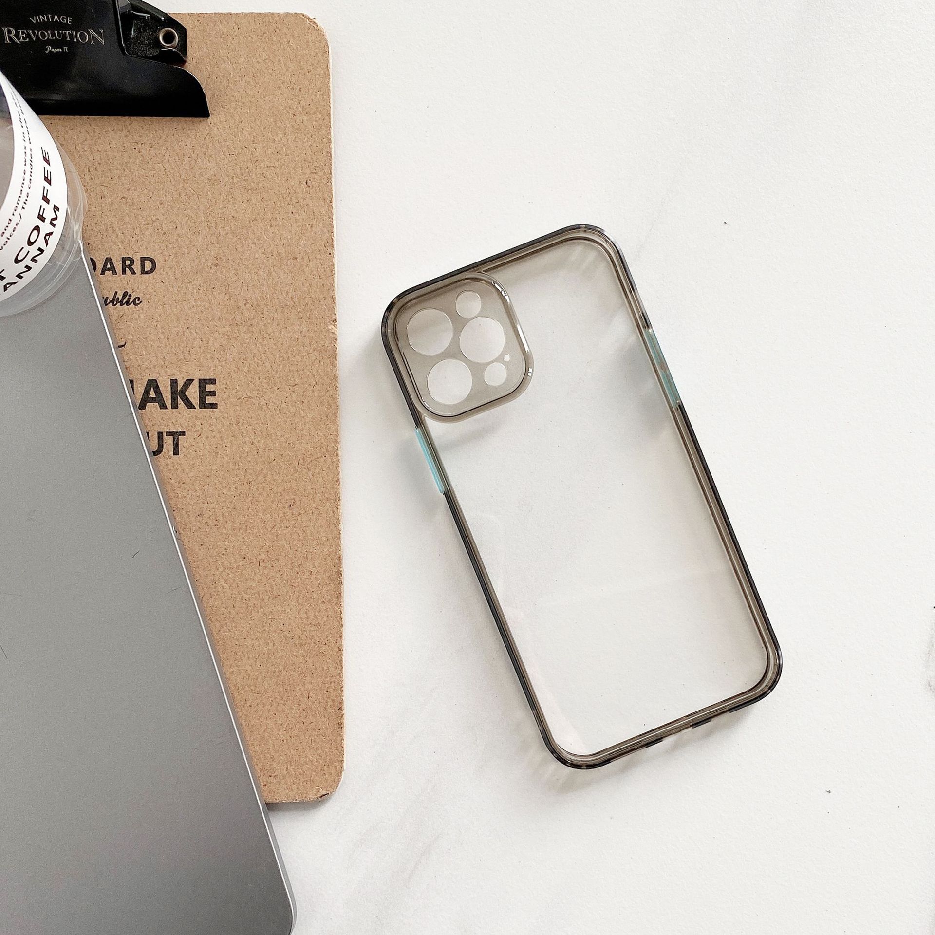 适用iphone12手机壳苹果12promax透明圆角亚克力11精孔硬壳保护套