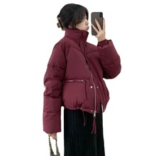 冬季新款棉服女短款百搭韩版立领小个子加厚面包服2023棉衣外套