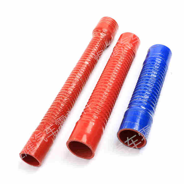 厂家直供汽车改装钢丝波纹硅胶管大口径中冷器硅胶管伸缩管软管