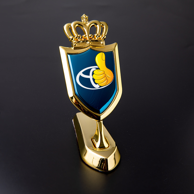 专用于凯美瑞 chr车标外观立标改装皇冠爆改配件金属装饰用品