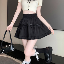 蝴蝶结白色蛋糕短裙女2024夏季新款时尚洋气芭蕾风小个子半身裙潮