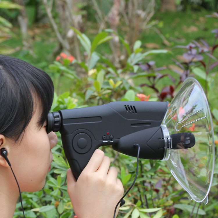 新可录音8倍观鸟镜 单双筒望远镜 高倍高清观鸟仪 高清户外听鸟器