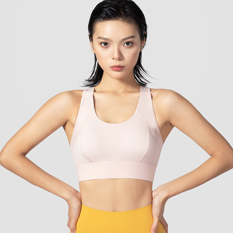 Sports Girl's Underwear Professional Training Running Fitness Clothes High Strength Shockproof Yoga Bra Quick-Drying Beauty Back Heat Shaped