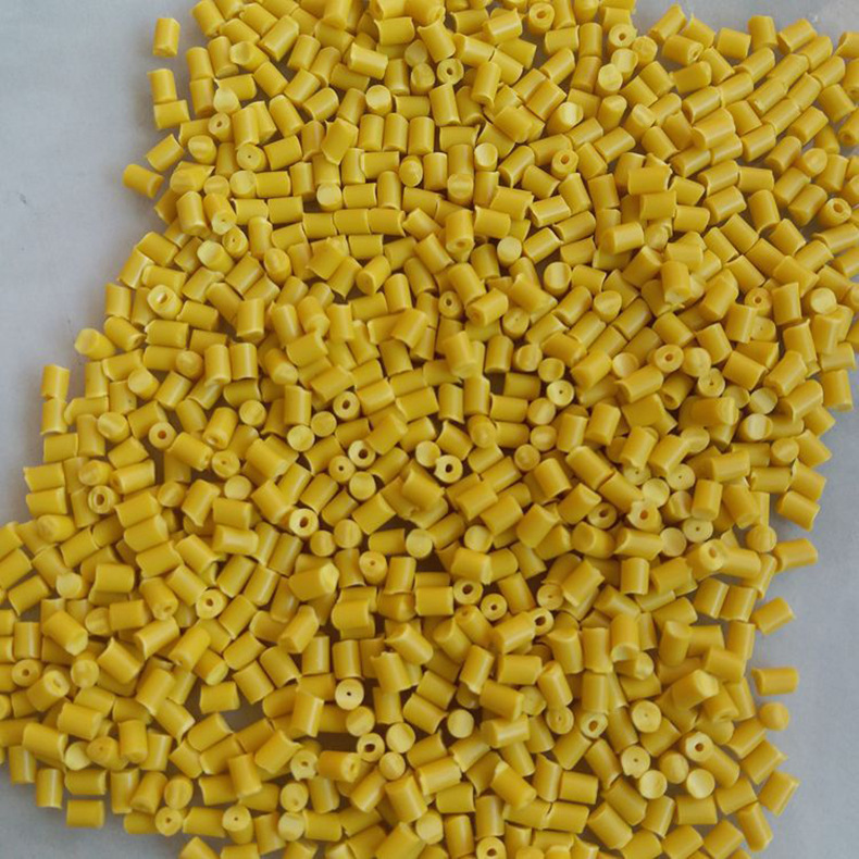 黄色pp颗粒 涂料桶专用料 机油桶专用料