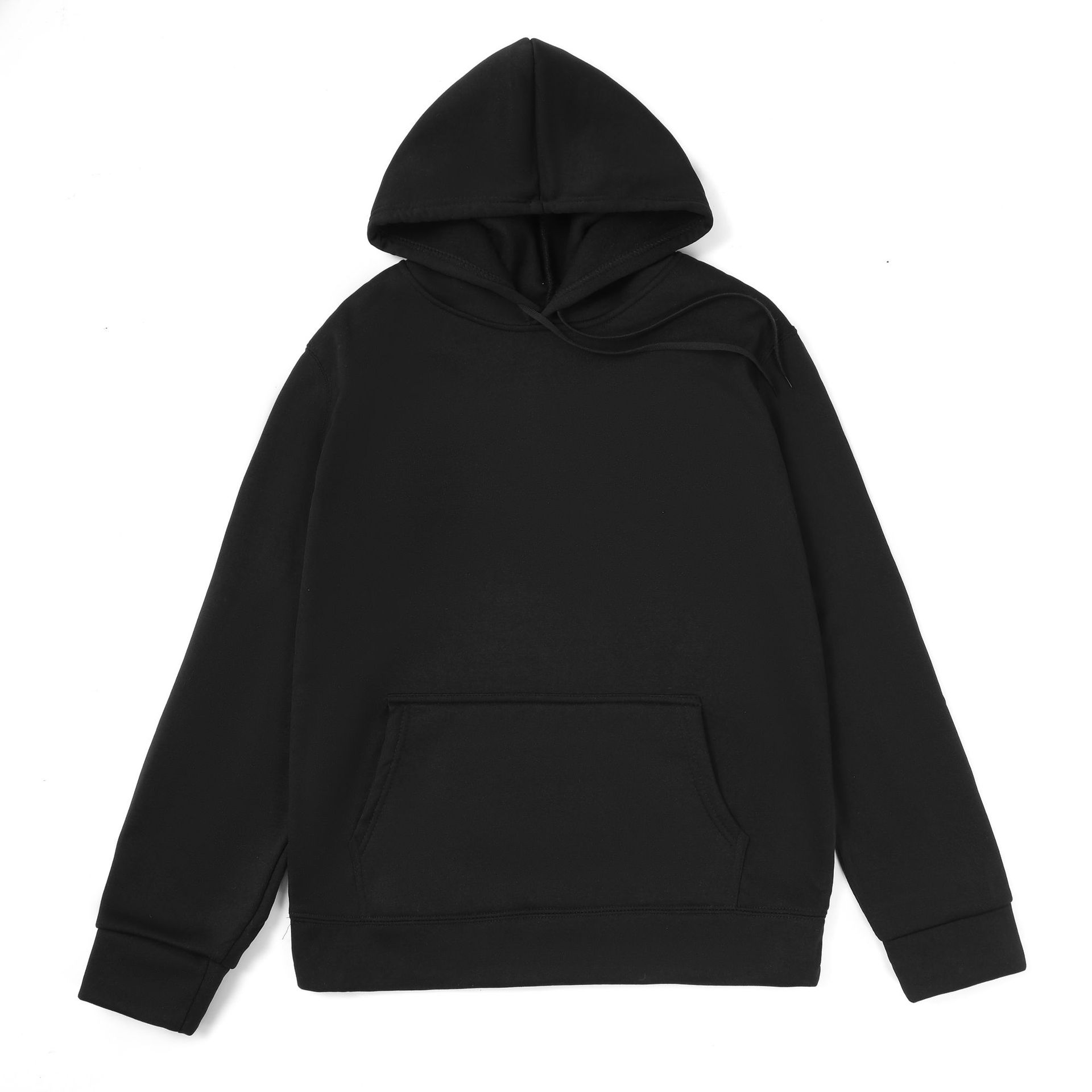 Foreign trade new men's leisure sports fitness hoodie plus fleece thickening fashion trend large size loose hoodie thumbnail