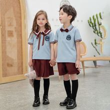 2021新款幼儿园园服夏装套装中小学生夏季校服儿童运动服定制班服