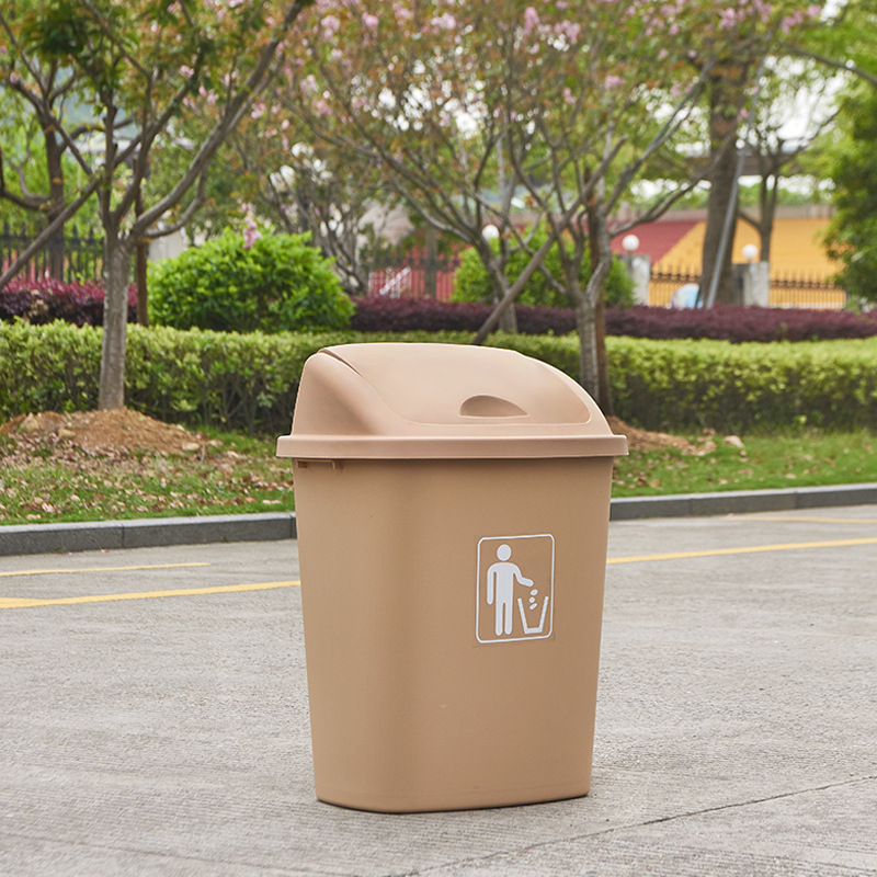 C19 Trash Can 70L Large Capacity Outdoor Use Property Commercial Covered Household Classroom Bucket with Lid Extra Large