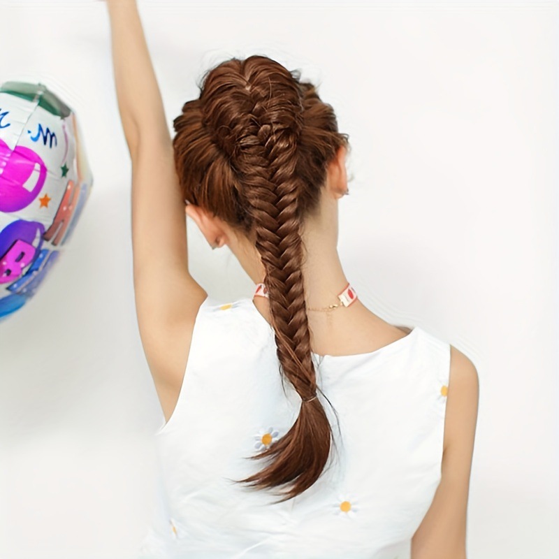 外贸脏辫鱼骨麻花辫子马尾工厂批发现货先发货源稳定-阿里巴巴