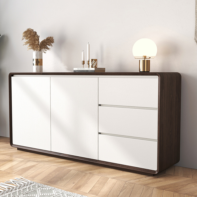 批发现代简约餐边柜斗柜厨房置物架收纳储物柜鞋柜客厅一体靠墙茶