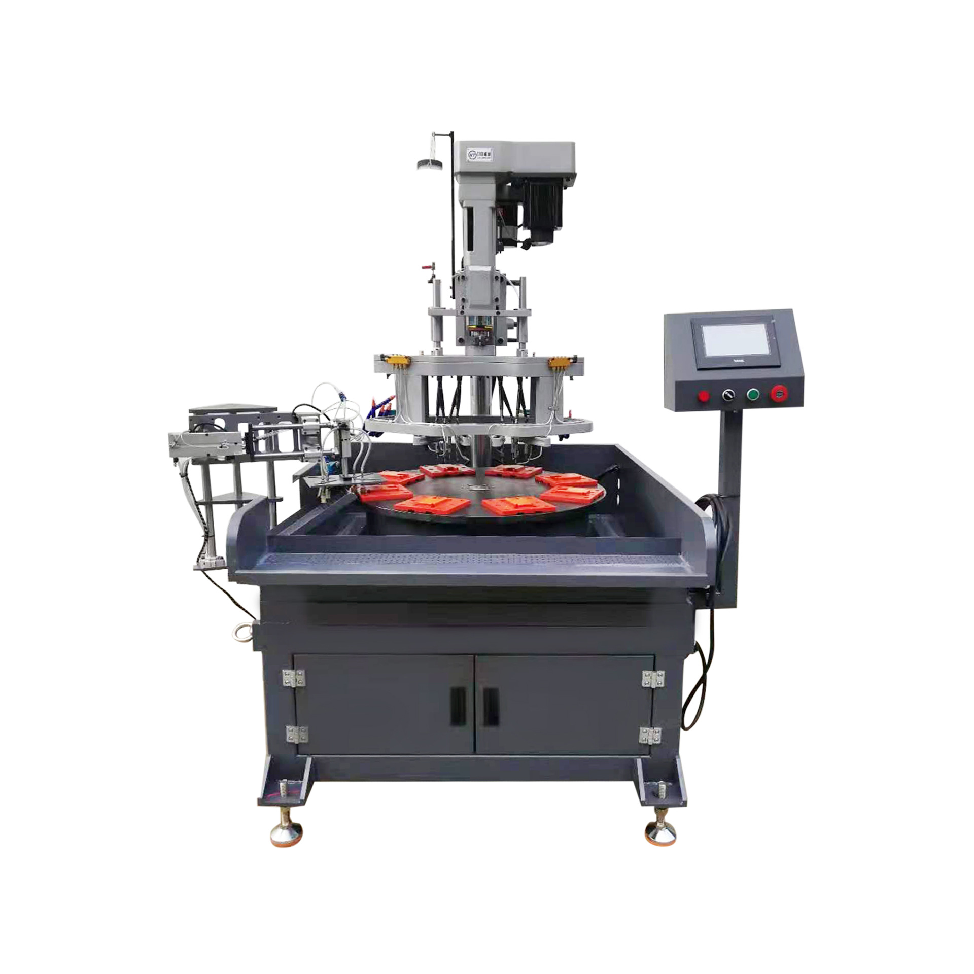 自动攻牙机攻丝机 自动攻牙机多工位 转盘式的钻孔攻丝一体机